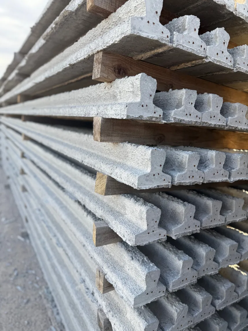 Stock de viguetas pretensadas en planta